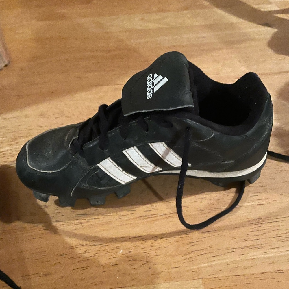 Adidas size 1 toddler with shin guards